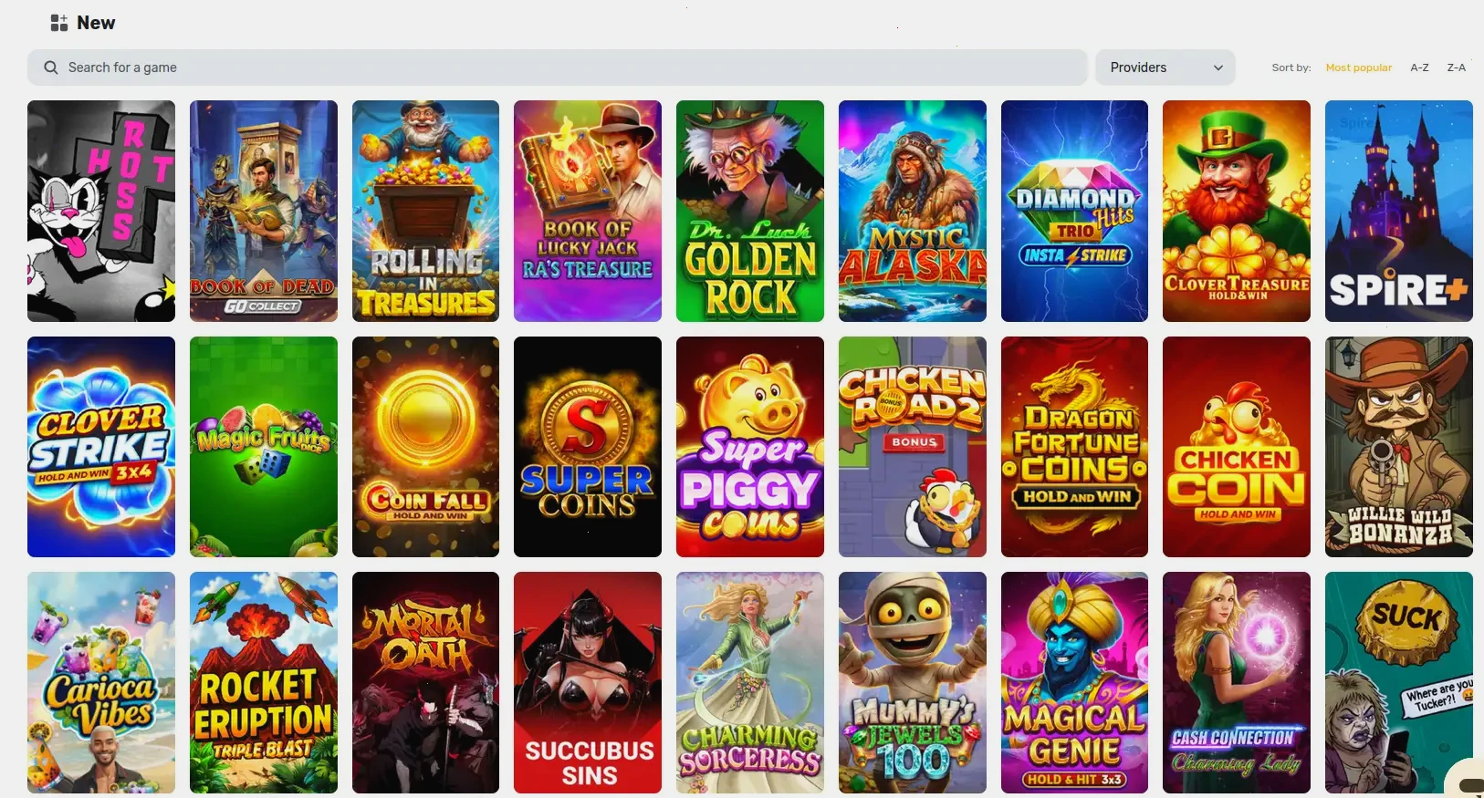 Rizzio Casino inlogscherm op desktop en mobiel