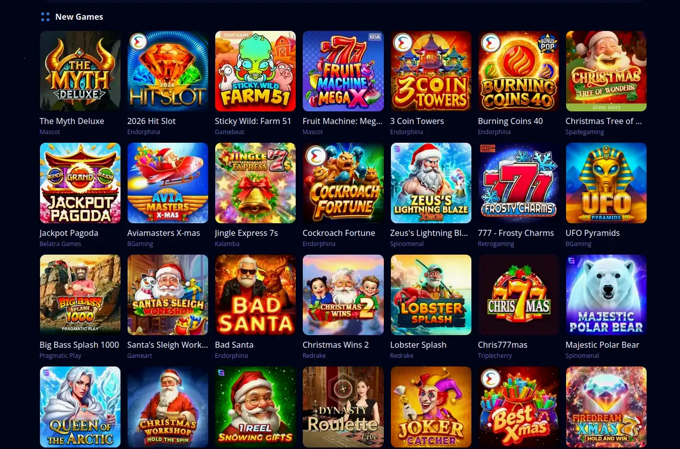 Rizzio casino app interface op smartphone met slots en live casino opties